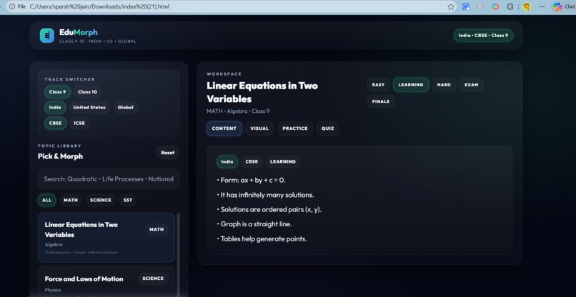 EduMorph – screenshot 6