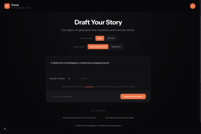 Previz – screenshot 1