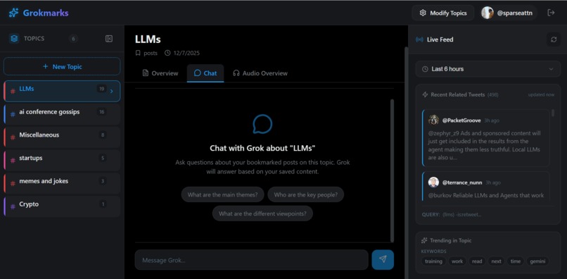 Grokmarks – screenshot 2