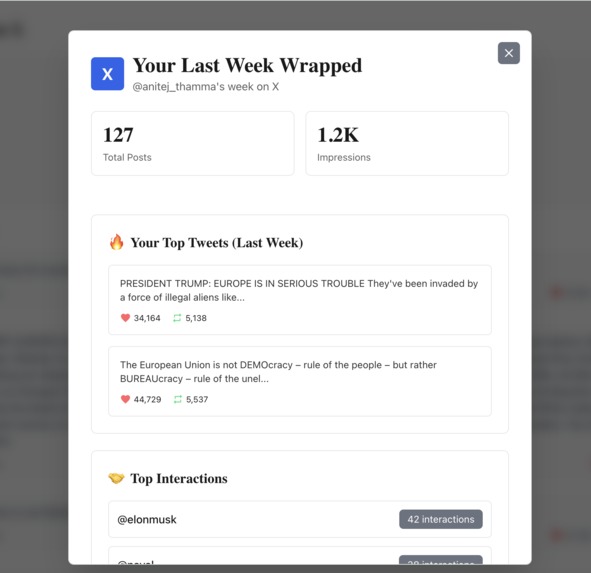 Last Week on X – screenshot 2