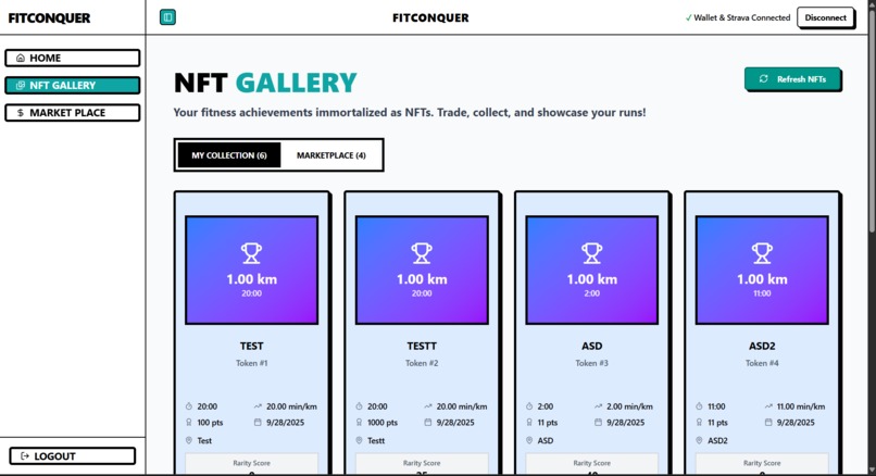 FitConquer – screenshot 2