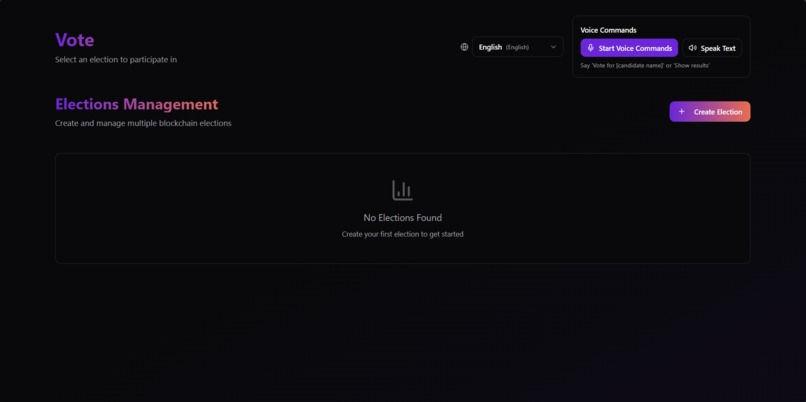 AI + Blockchain Secure Voting System (The Strivers) – screenshot 2