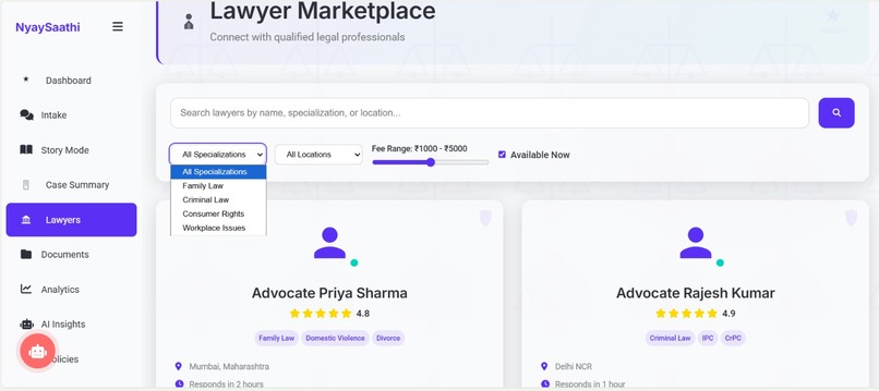 NyaySaathi  – screenshot 4