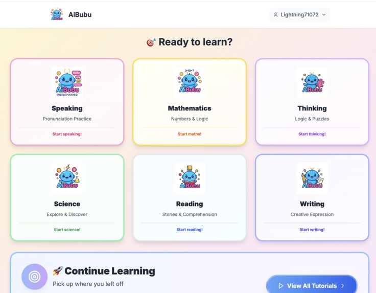 Aibubu Learning App – screenshot 1