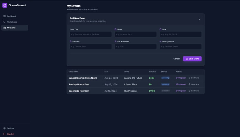 CinemaConnect – screenshot 3