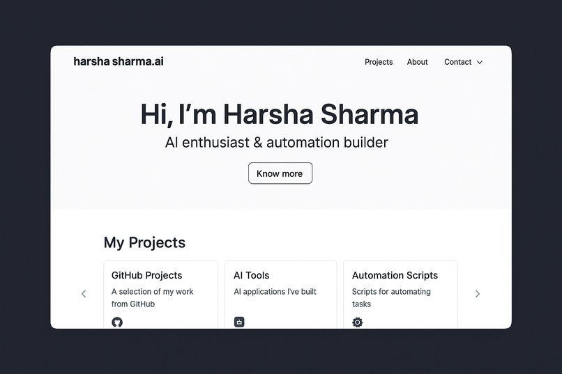 harsh sharma.ai – screenshot 1