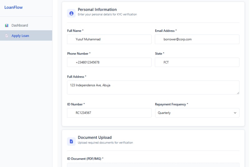 LoanFlow – screenshot 2