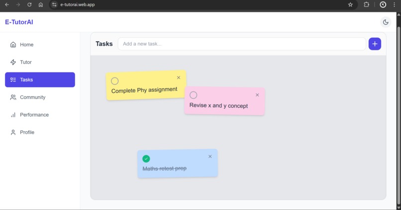 E-TutorAI:The Future of Personalized Learning – screenshot 3