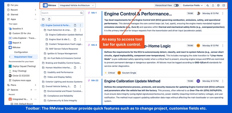 RMview – screenshot 5