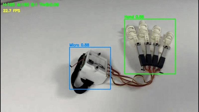 MR system for hand rehab exoskeleton and interactive game – screenshot 1