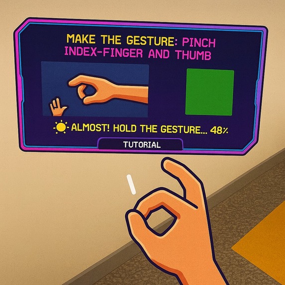MR system for hand rehab exoskeleton and interactive game – screenshot 2