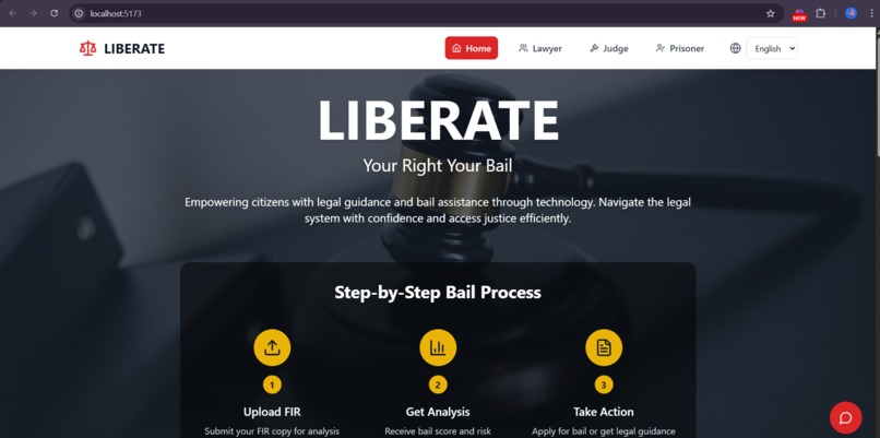 LIBERATE-Smart Bail Assistant – screenshot 1