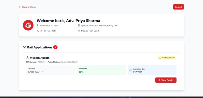 LIBERATE-Smart Bail Assistant – screenshot 4
