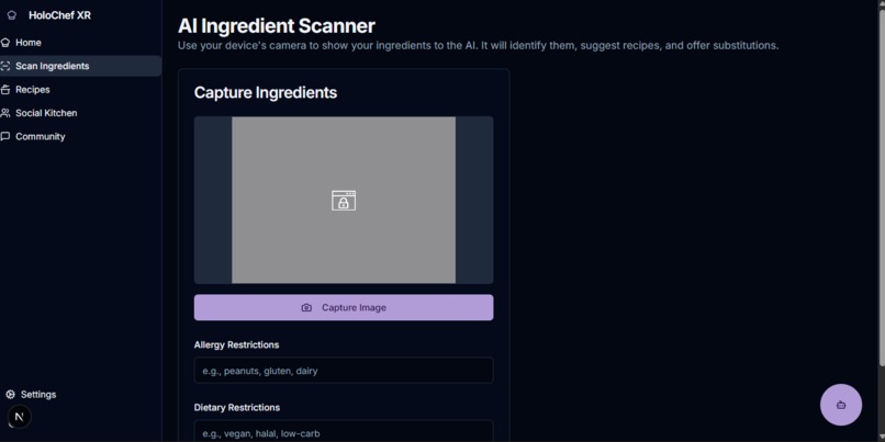 HoloChef XR – Your Mixed Reality AI Cooking Companion – screenshot 2