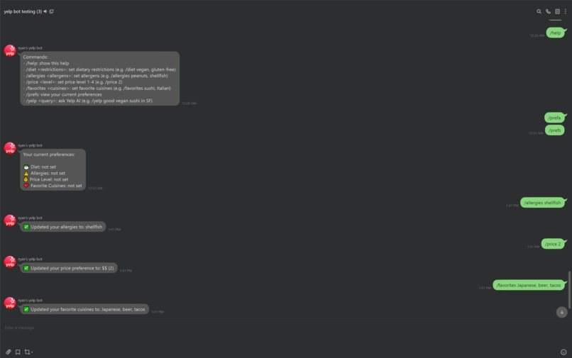 Yelp LINE bot – screenshot 3