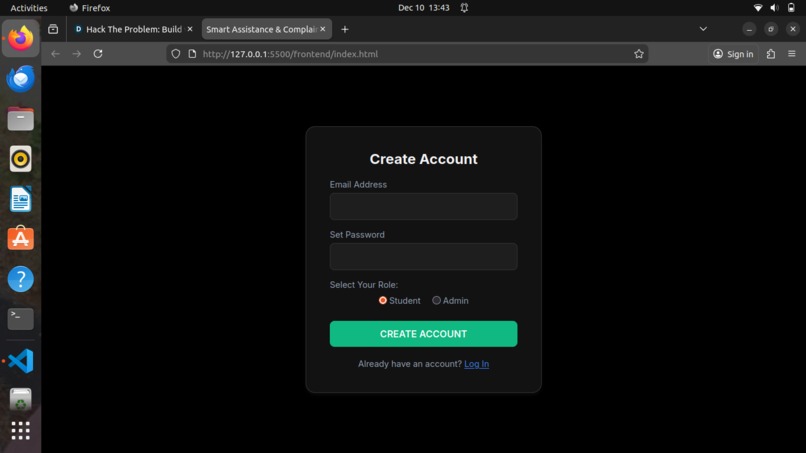 Smart Assistance and Complaint Portal – screenshot 2