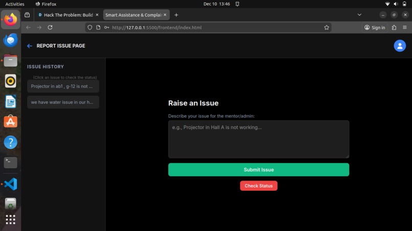 Smart Assistance and Complaint Portal – screenshot 3