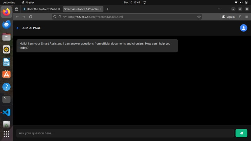 Smart Assistance and Complaint Portal – screenshot 7