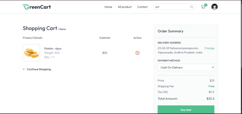 GreenCart  – screenshot 6