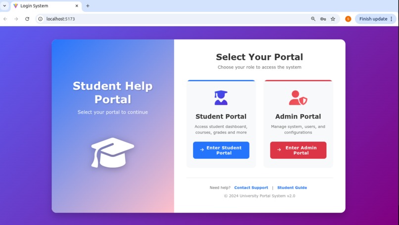 StudentHelpPortal – screenshot 1