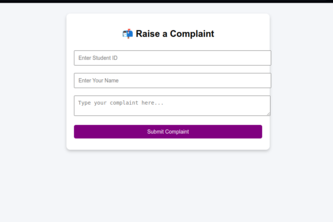 Smart College Query and Complaint System 