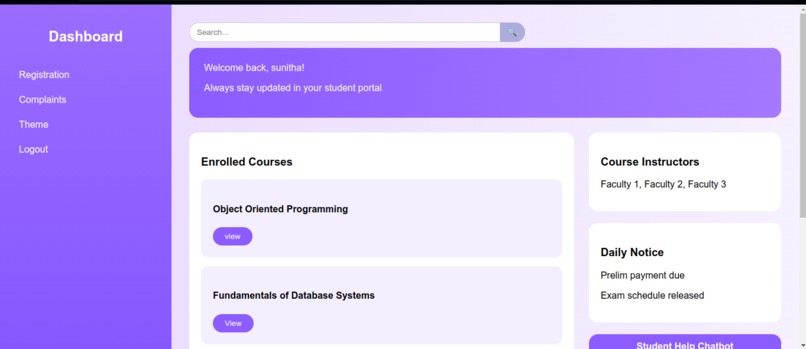 Smart College Query and Complaint System  – screenshot 4