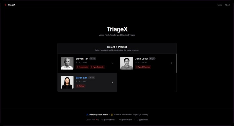 triageX – screenshot 1