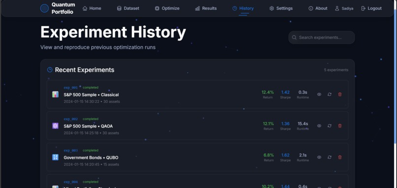 Quantum Portfolio Optimizer – screenshot 9