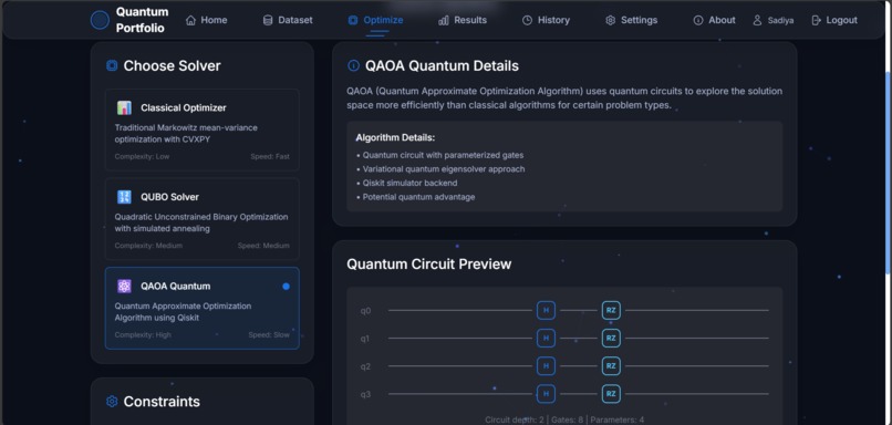Quantum Portfolio Optimizer – screenshot 18