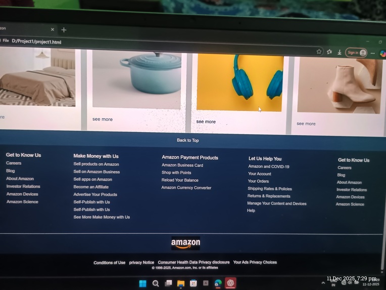 Amazon ui clone – screenshot 3