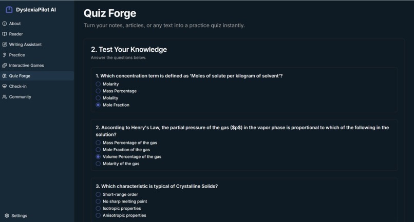 DyslexiaPilot AI-The AI Companion for Student with Dyslexia – screenshot 8