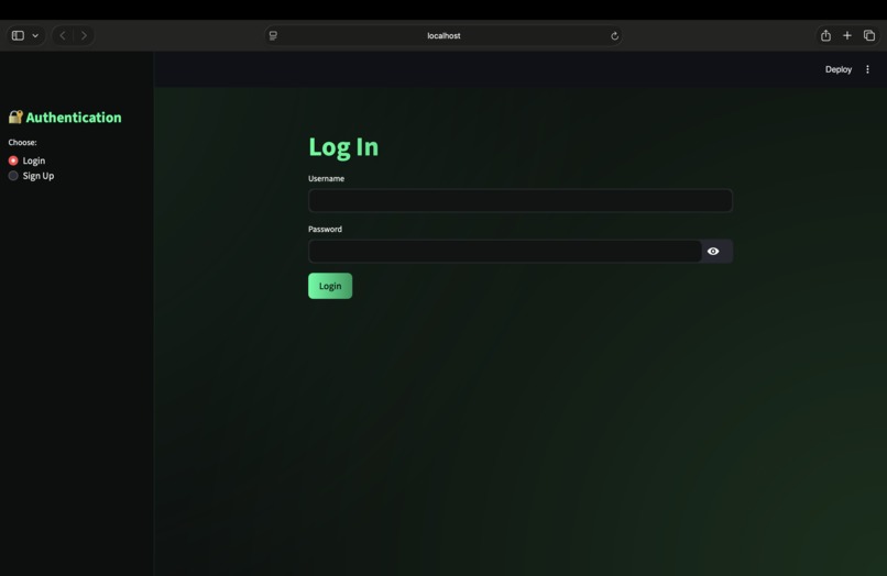 FinApp – screenshot 1