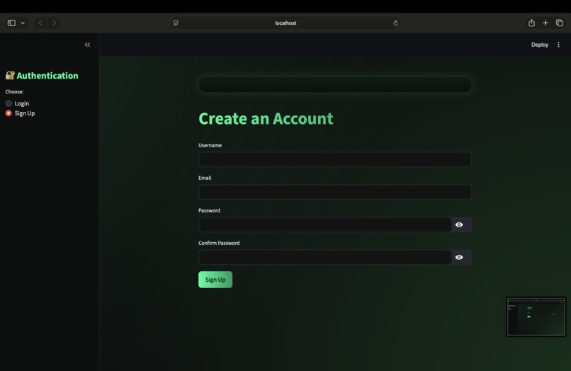 FinApp – screenshot 2