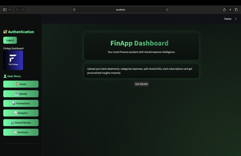 FinApp – screenshot 3