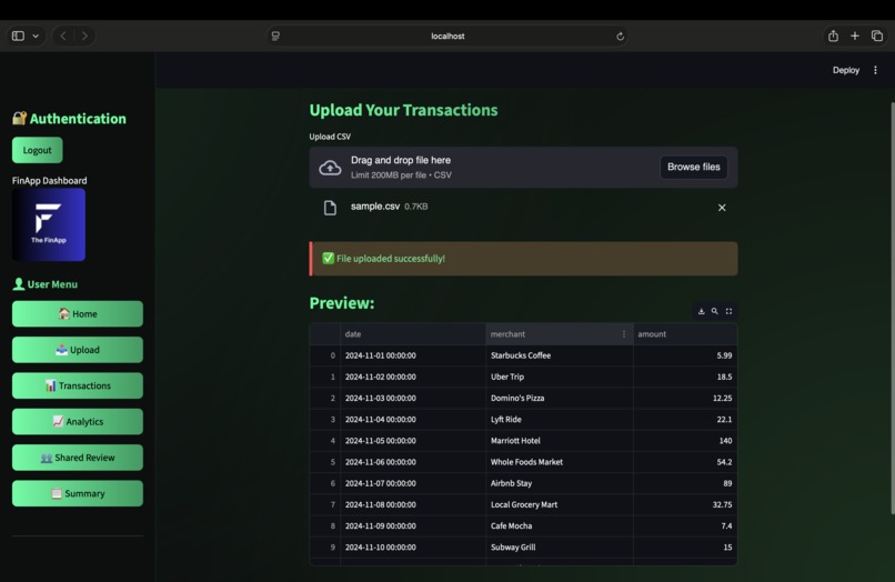 FinApp – screenshot 4