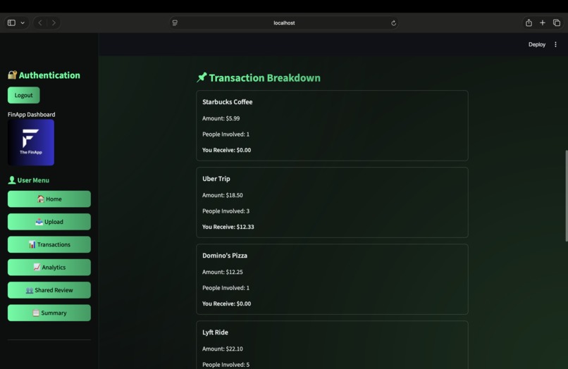 FinApp – screenshot 6