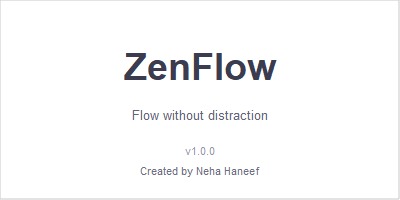 ZenFlow – screenshot 1