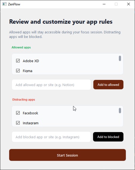 ZenFlow – screenshot 3