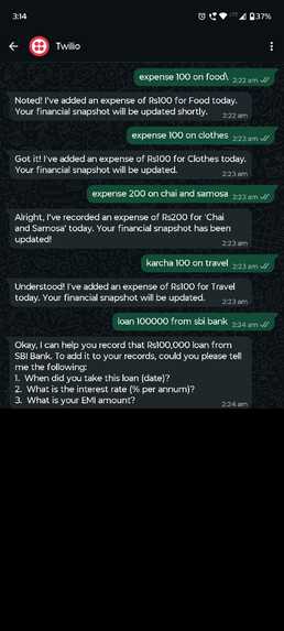 FinTech Bot ~ “Never forget any payment again.” – screenshot 2