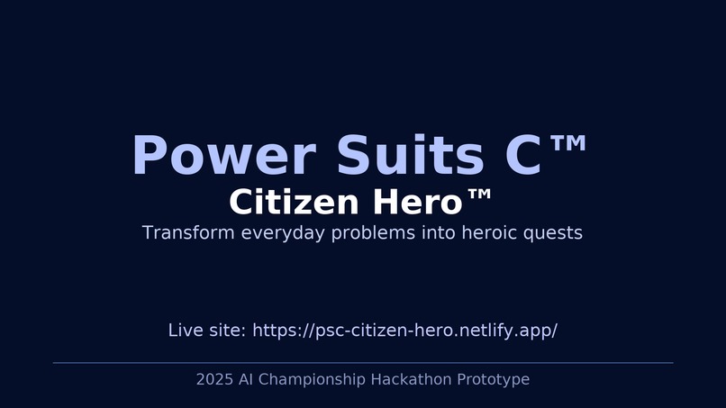 Power Suits C: Citizen Hero – screenshot 1