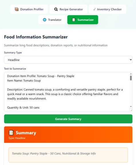 Food Bank Assistant AI – screenshot 5