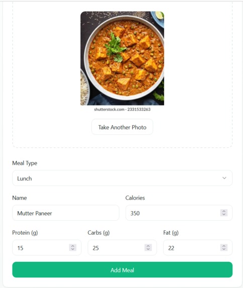 FITSCAN:AL CALORIE AND NUTRITION APP – screenshot 5