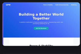 Global peace,youth entrepreneurship, and wellbeing 