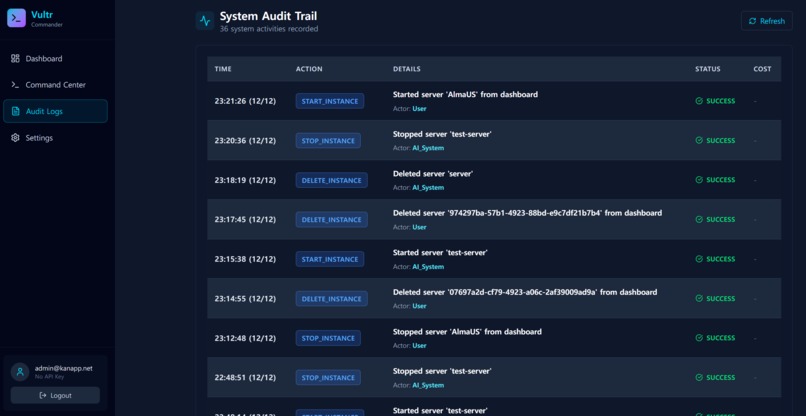 Vultr Commander – screenshot 5