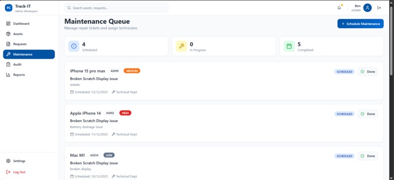 Track-IT – screenshot 3