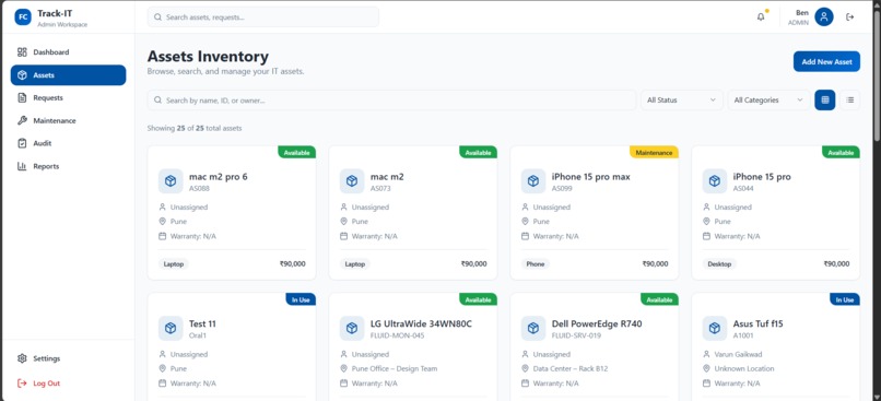 Track-IT – screenshot 2