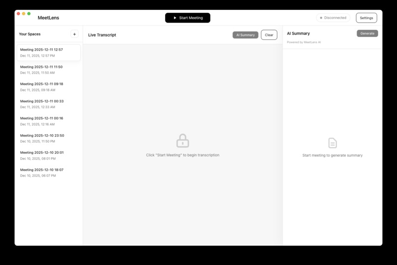 MeetLens – screenshot 1