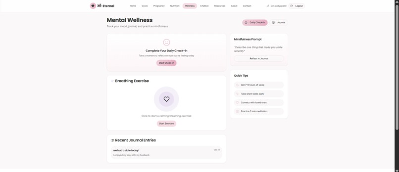 माँ-Eternal – Care. Comfort. Confidence  – screenshot 2
