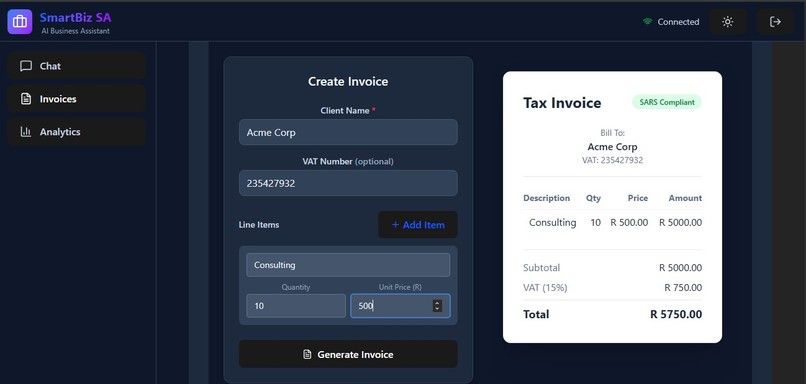 SmartBiz SA – screenshot 3