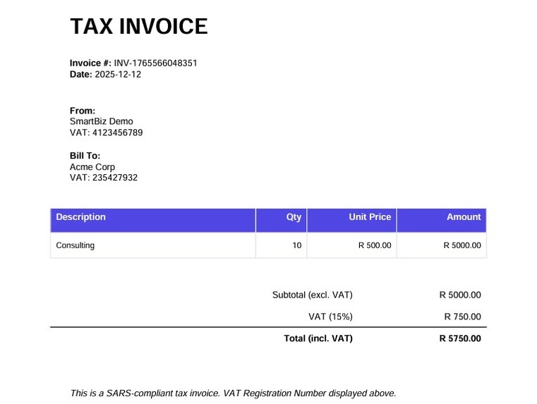 SmartBiz SA – screenshot 4